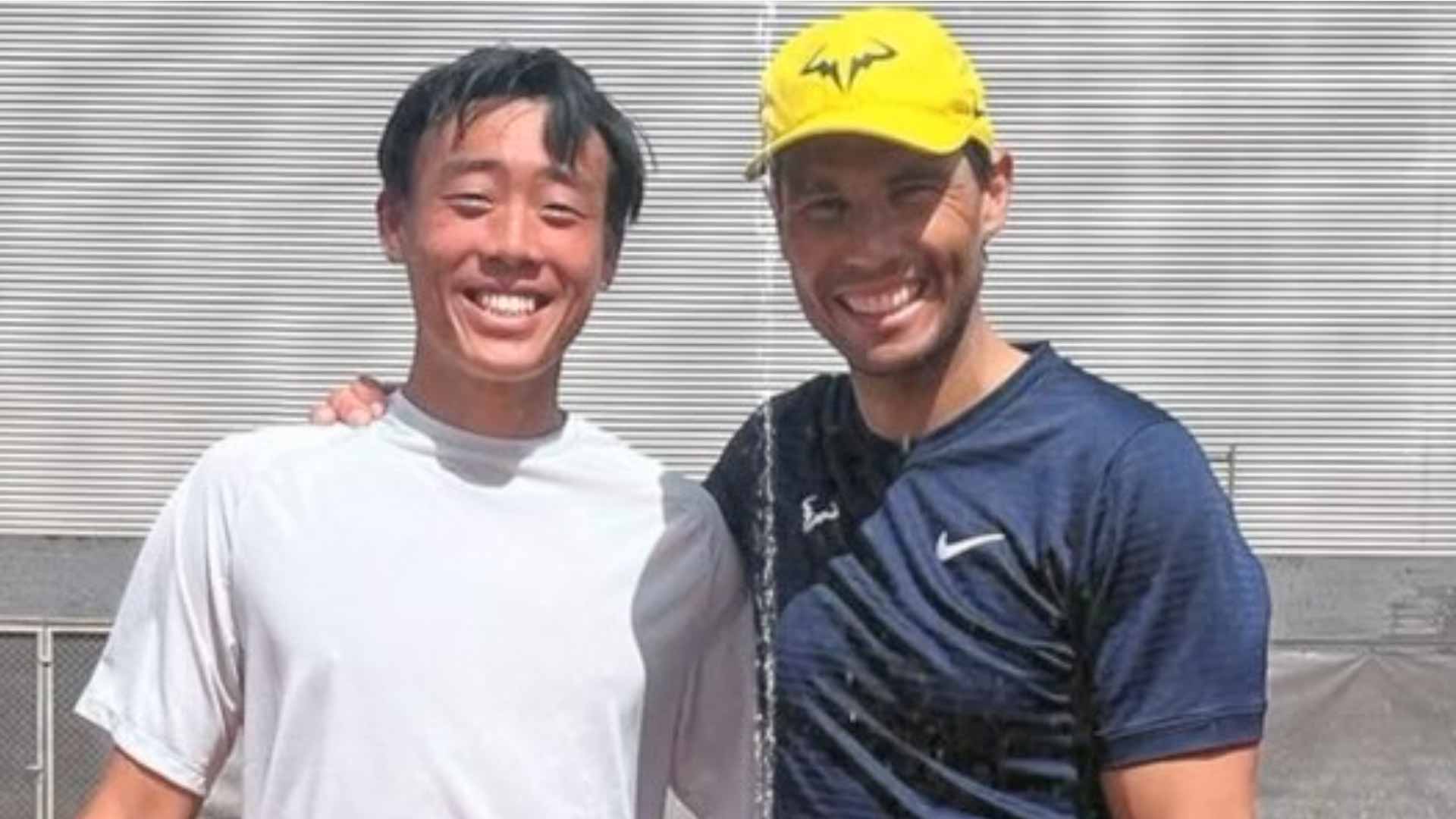 Coleman Wong and Rafael Nadal